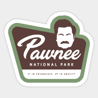 Ron Swanson Parks and Rec Pawnee National Parks Sticker